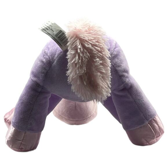 Kellytoy Pink Purple Plush Stuffed Satin Feet Unicorn Baby Security 12” - Picture 5 of 8